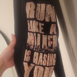 Black Graphic Slogan T-Shirt